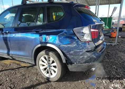 2016 BMW X3 xDrive28I z USA, uszkodzony, nr VIN 5UXWX9C57G0D91872